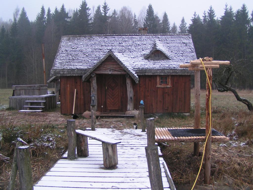 Dom Z Sauna - Lugiele Dzierwiany Eksteriør billede